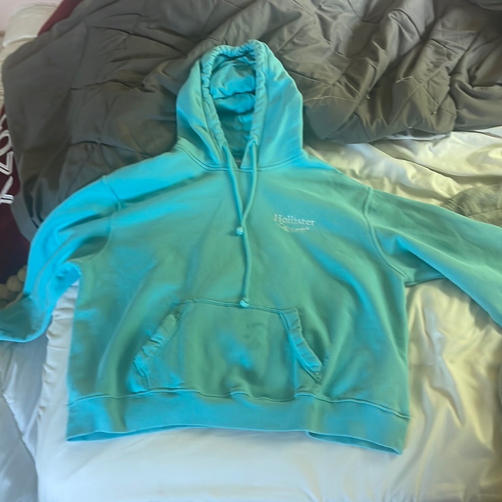 Holister Hoodie Teal size large